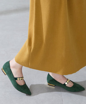 【カタログ掲載アイテム】コインモチーフストラップパンプス/51308