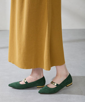 【カタログ掲載アイテム】コインモチーフストラップパンプス/51308