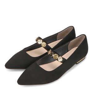 【カタログ掲載アイテム】コインモチーフストラップパンプス/51308