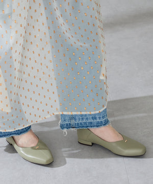 ゴールドパーツVカットバブーシュ/51312