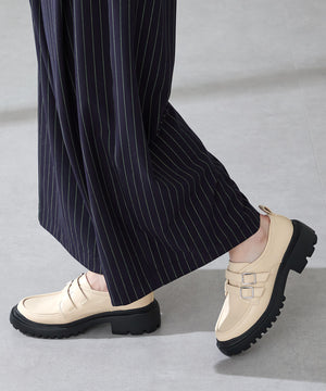 【カタログ掲載アイテム】ダブルベルト厚底シューズ/51313