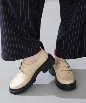 【カタログ掲載アイテム】ダブルベルト厚底シューズ/51313