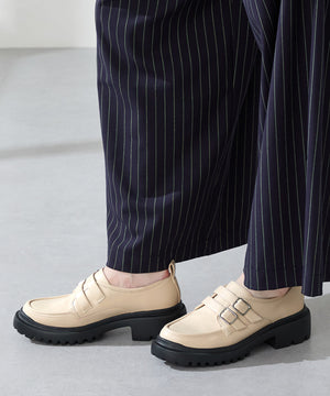 【カタログ掲載アイテム】ダブルベルト厚底シューズ/51313