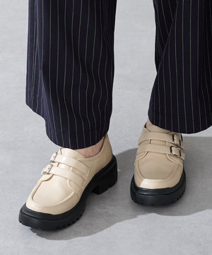【カタログ掲載アイテム】ダブルベルト厚底シューズ/51313
