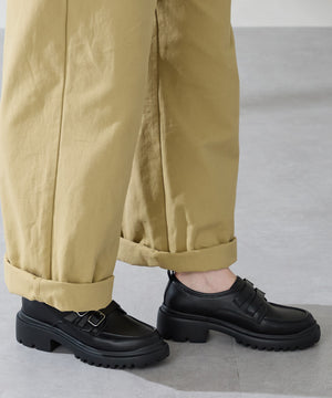 【カタログ掲載アイテム】ダブルベルト厚底シューズ/51313