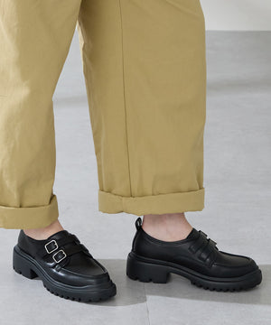 【カタログ掲載アイテム】ダブルベルト厚底シューズ/51313