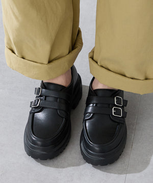 【カタログ掲載アイテム】ダブルベルト厚底シューズ/51313