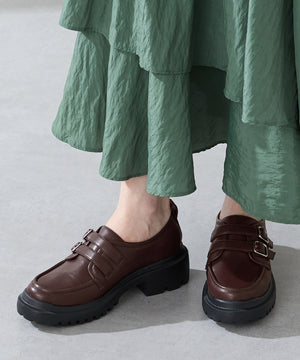 【カタログ掲載アイテム】ダブルベルト厚底シューズ/51313