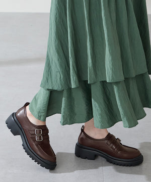 【カタログ掲載アイテム】ダブルベルト厚底シューズ/51313