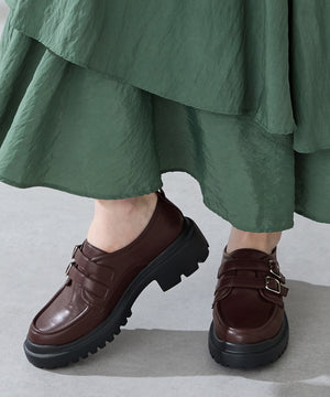 【カタログ掲載アイテム】ダブルベルト厚底シューズ/51313