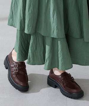 【カタログ掲載アイテム】ダブルベルト厚底シューズ/51313