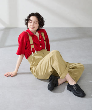 【カタログ掲載アイテム】ダブルベルト厚底シューズ/51313