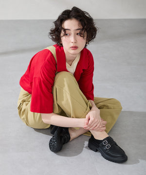 【カタログ掲載アイテム】ダブルベルト厚底シューズ/51313