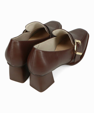 ベルトデザインヒールローファー/51315