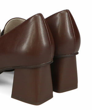 ベルトデザインヒールローファー/51315