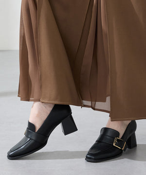 ベルトデザインヒールローファー/51315