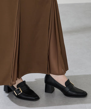 ベルトデザインヒールローファー/51315