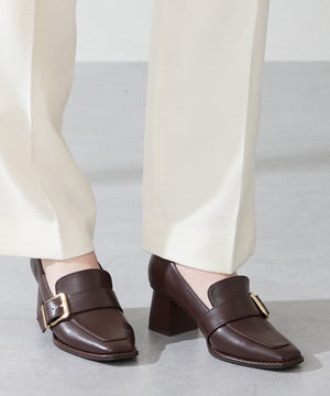 ベルトデザインヒールローファー/51315