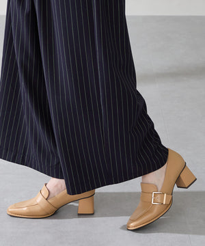 ベルトデザインヒールローファー/51315