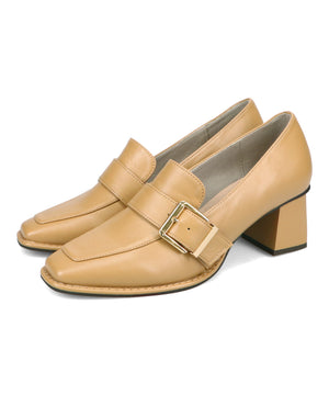 ベルトデザインヒールローファー/51315