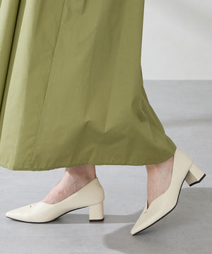 プチメタルパーツヒールパンプス/51316