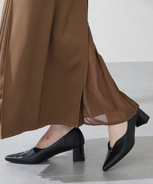 プチメタルパーツヒールパンプス/51316