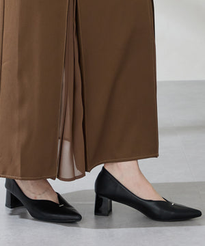 プチメタルパーツヒールパンプス/51316