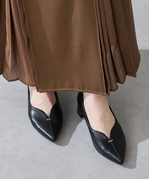 プチメタルパーツヒールパンプス/51316