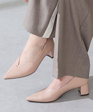 プチメタルパーツヒールパンプス/51316