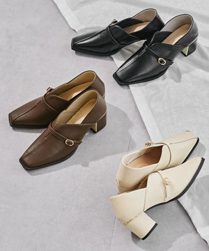 【カタログ掲載アイテム】スリットデザイン甲深パンプス/51317