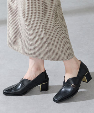 【カタログ掲載アイテム】スリットデザイン甲深パンプス/51317