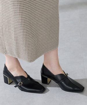 【カタログ掲載アイテム】スリットデザイン甲深パンプス/51317