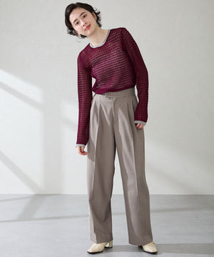 【カタログ掲載アイテム】スリットデザイン甲深パンプス/51317