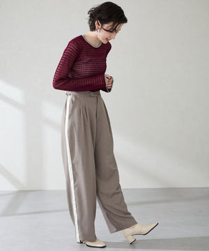 【カタログ掲載アイテム】スリットデザイン甲深パンプス/51317