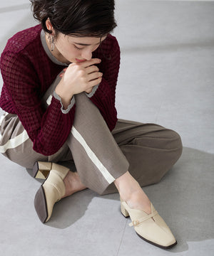 【カタログ掲載アイテム】スリットデザイン甲深パンプス/51317