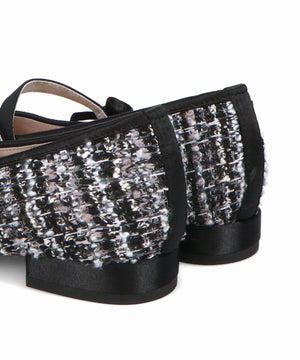 ポインテッドトゥツイードパンプス/51319