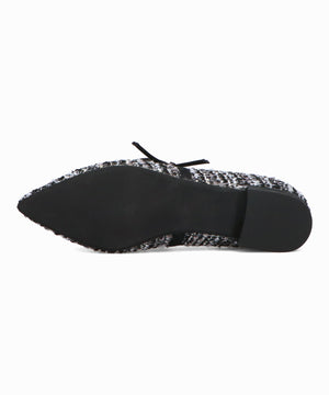 ポインテッドトゥツイードパンプス/51319