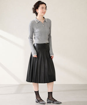 ポインテッドトゥツイードパンプス/51319