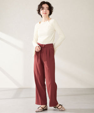 ポインテッドトゥツイードパンプス/51319