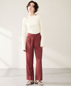 ポインテッドトゥツイードパンプス/51319