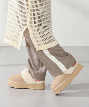 厚底ムートン2wayサンダル/51320