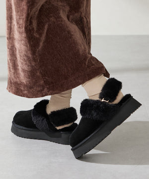 厚底ムートン2wayサンダル/51320