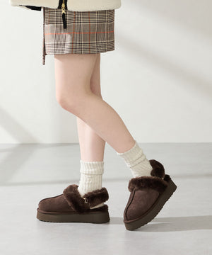 厚底ムートン2wayサンダル/51320