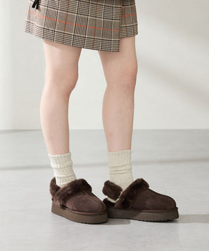 厚底ムートン2wayサンダル/51320