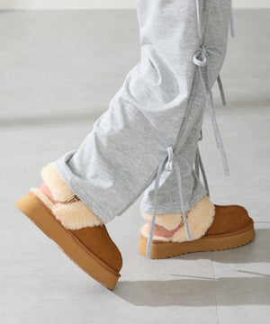 厚底ムートン2wayサンダル/51320