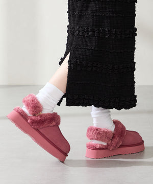 厚底ムートン2wayサンダル/51320