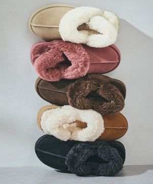 厚底ムートン2wayサンダル/51320