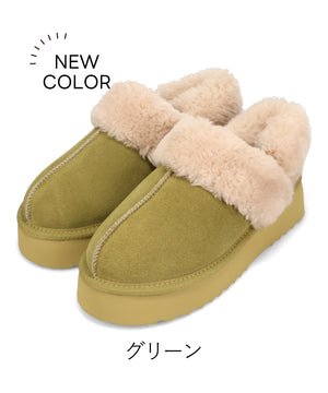 【カタログ掲載アイテム】厚底ムートン2wayサンダル/51320