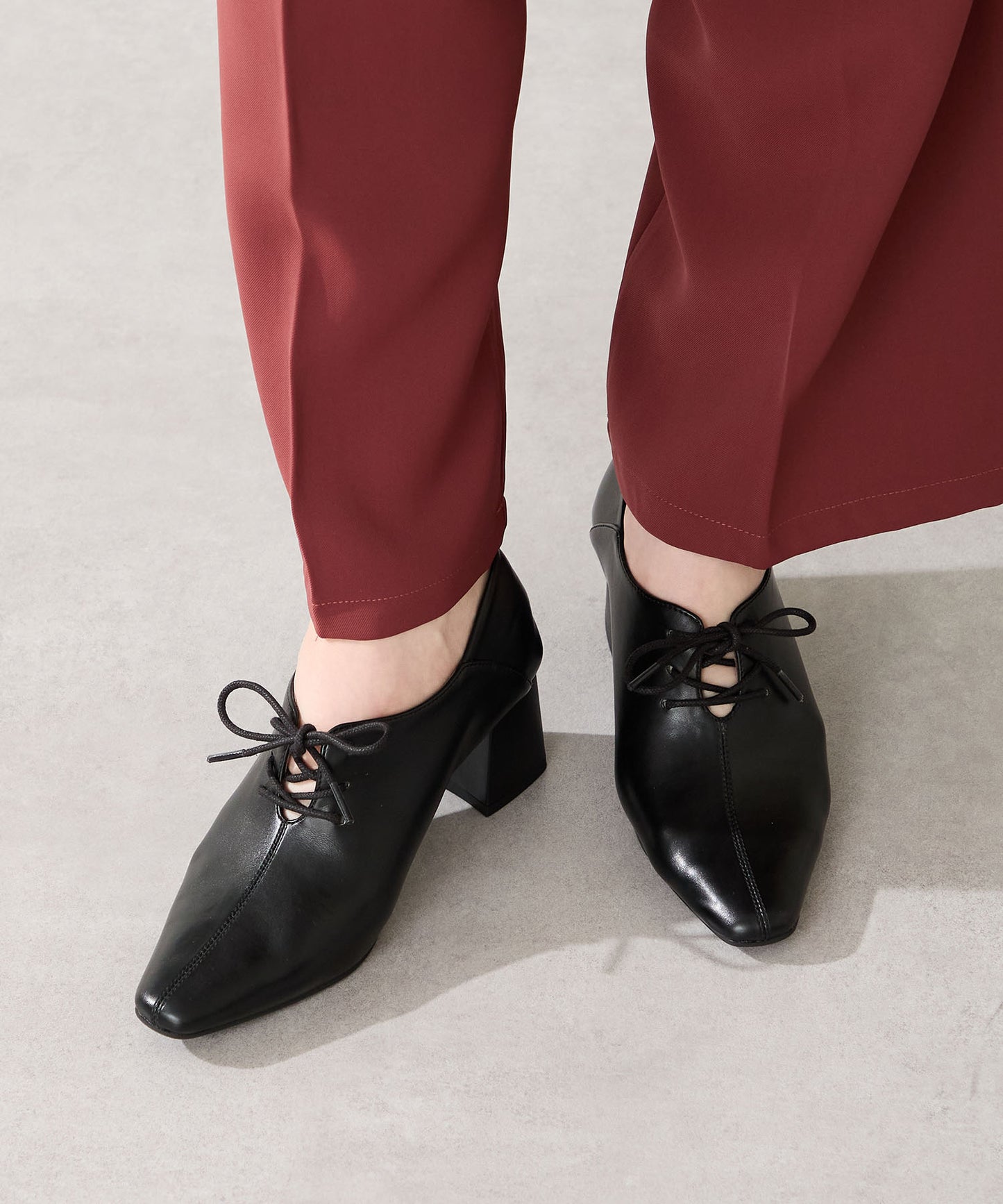 レースアップバブーシュパンプス/51322