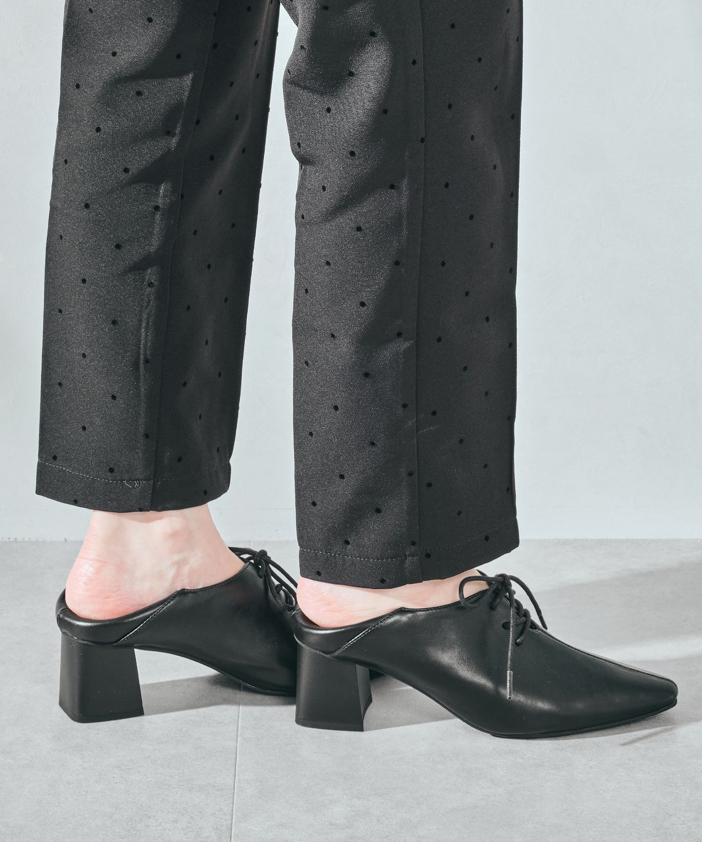 レースアップバブーシュパンプス/51322